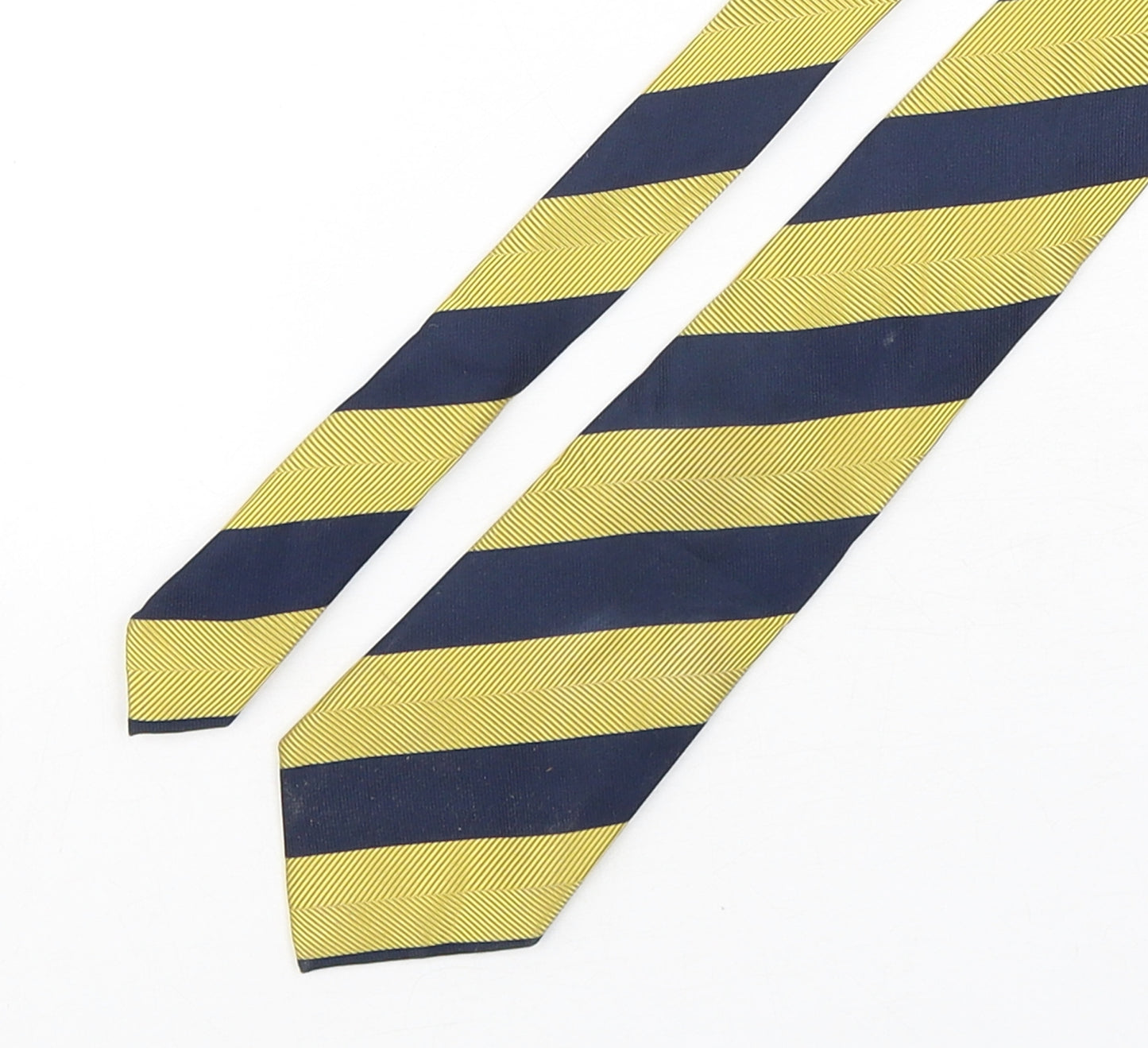 Samuel Windsor Mens Multicoloured Striped Silk Pointed Tie One Size