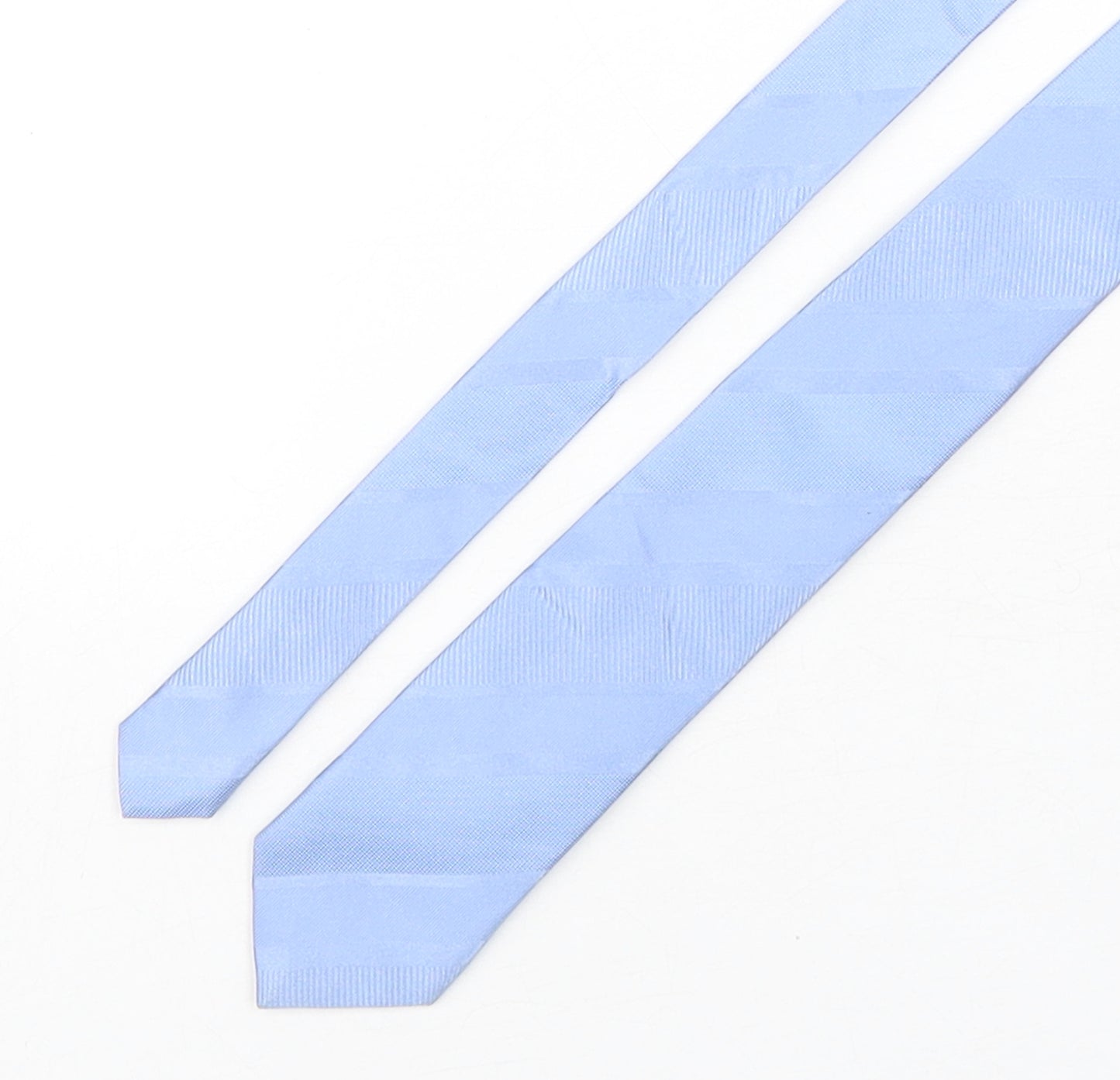 Duffer Mens Blue  Silk Pointed Tie One Size