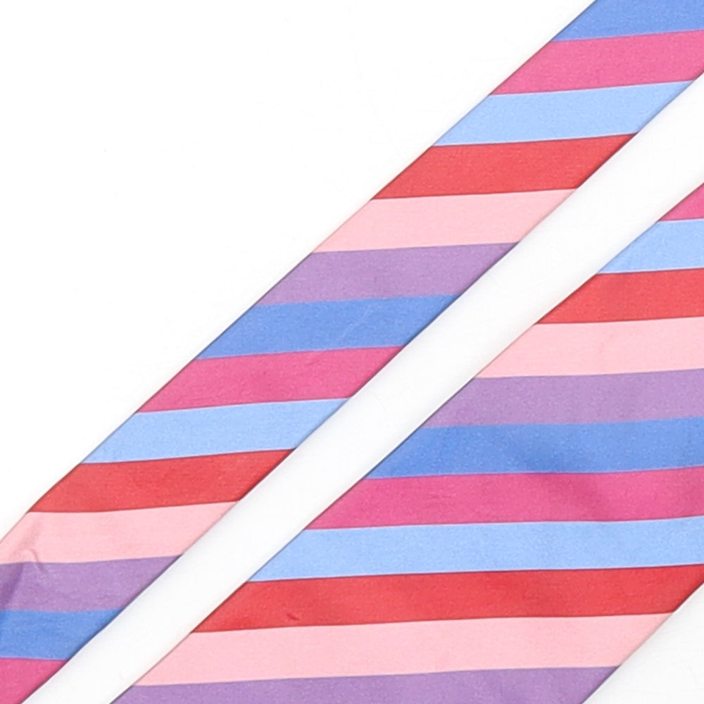 Charles Tyrwhitt Mens Multicoloured Striped Silk Pointed Tie One Size