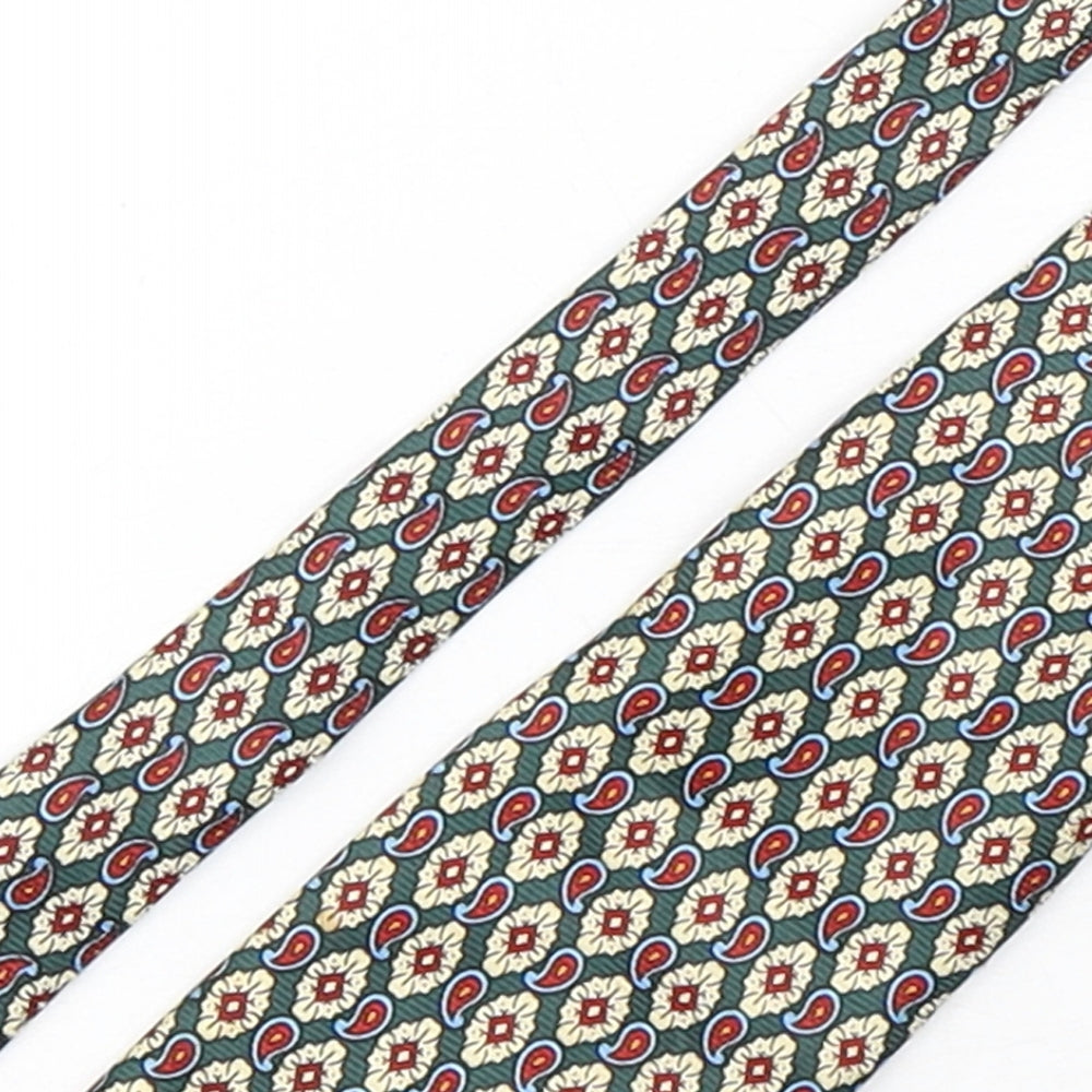 GreenWoods Mens Multicoloured Paisley Polyester Pointed Tie One Size
