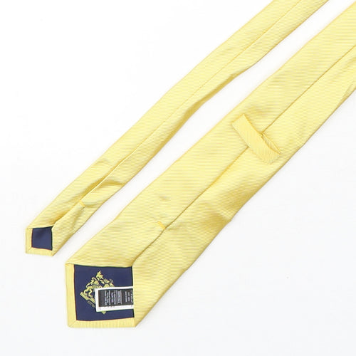 Marks and Spencer Mens Yellow  Silk Pointed Tie One Size