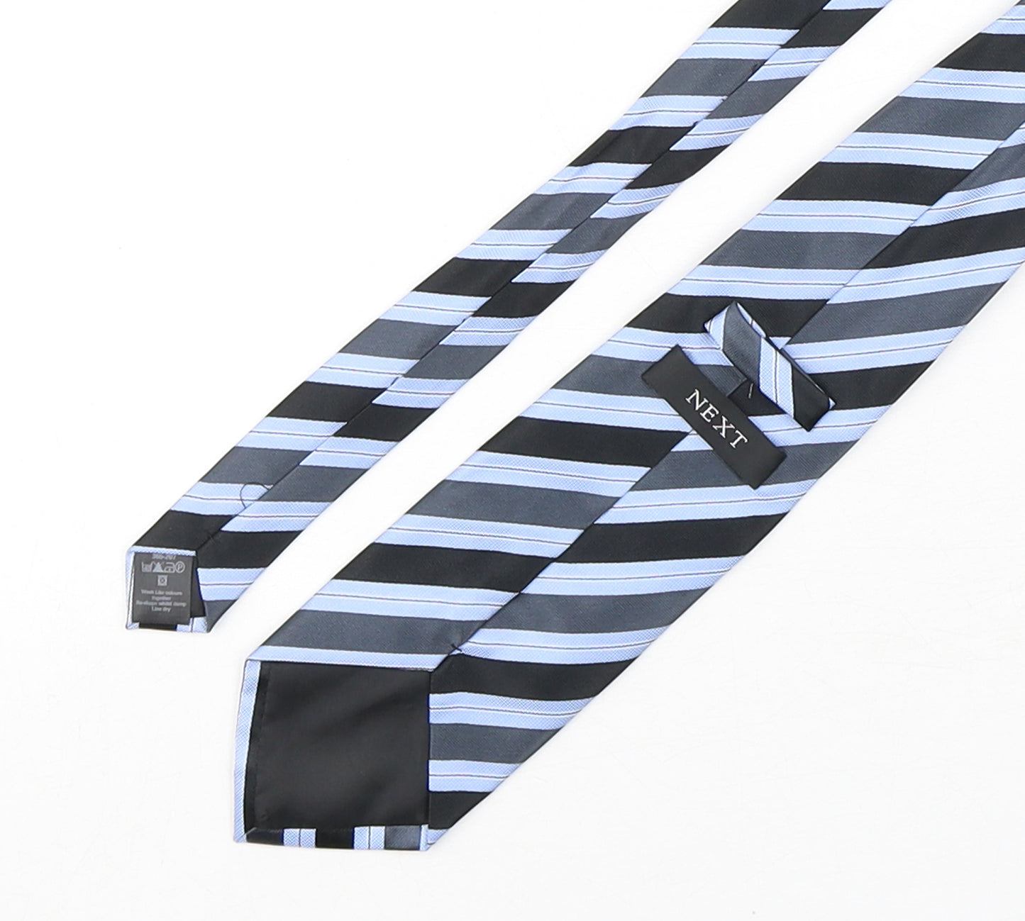 NEXT Mens Multicoloured Striped Polyester Pointed Tie One Size