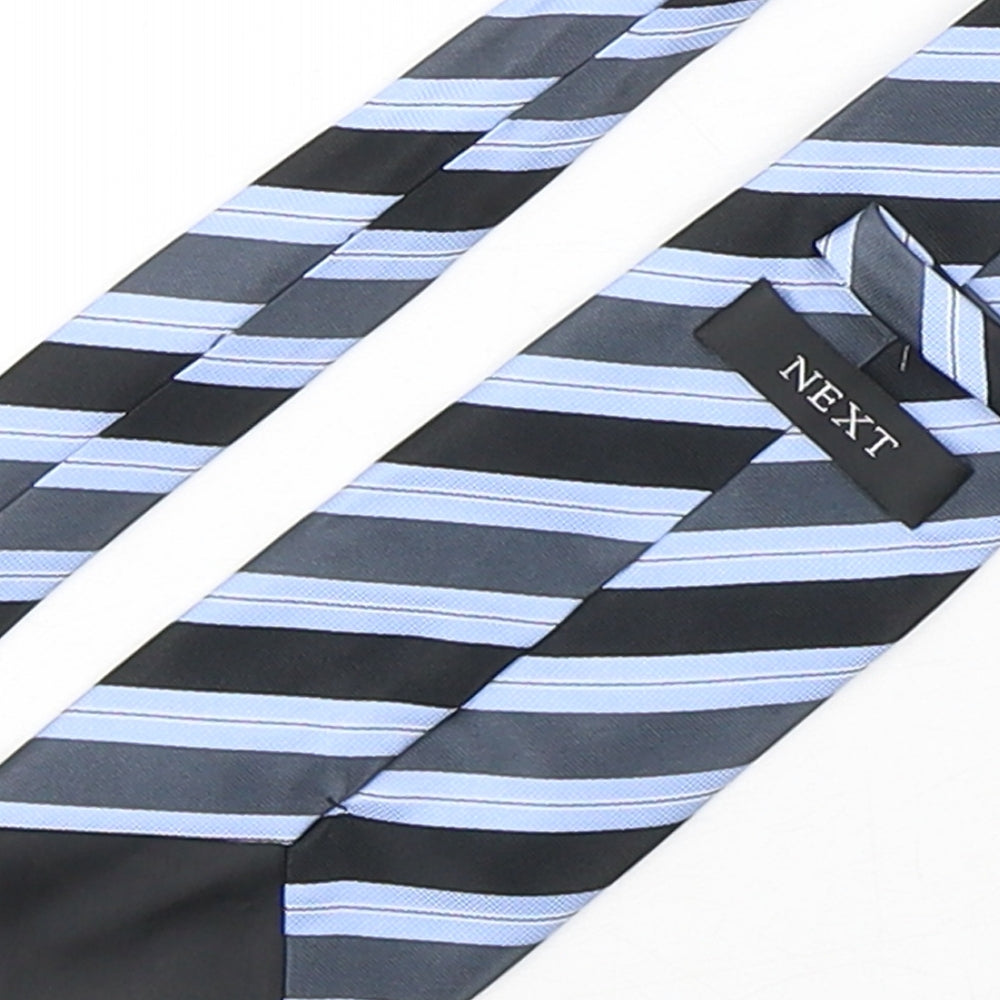 NEXT Mens Multicoloured Striped Polyester Pointed Tie One Size