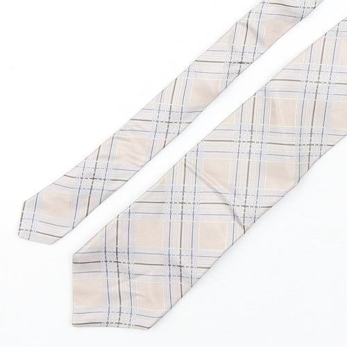 Marks and Spencer Mens Multicoloured Plaids & Checks Silk Pointed Tie One Size