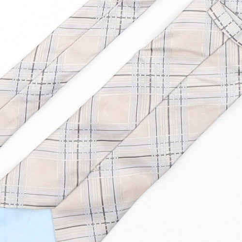 Marks and Spencer Mens Multicoloured Plaids & Checks Silk Pointed Tie One Size