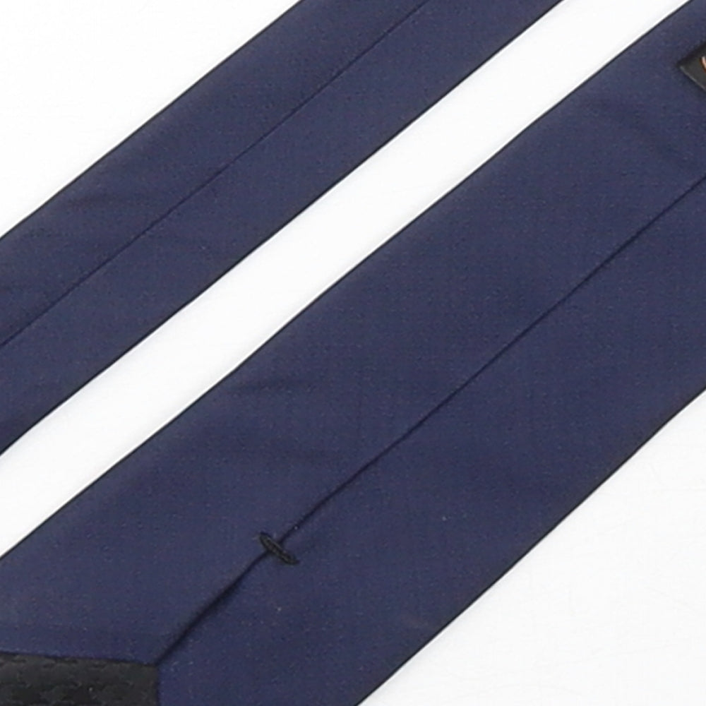 Ben Sherman  Mens Blue  Silk Pointed Tie One Size