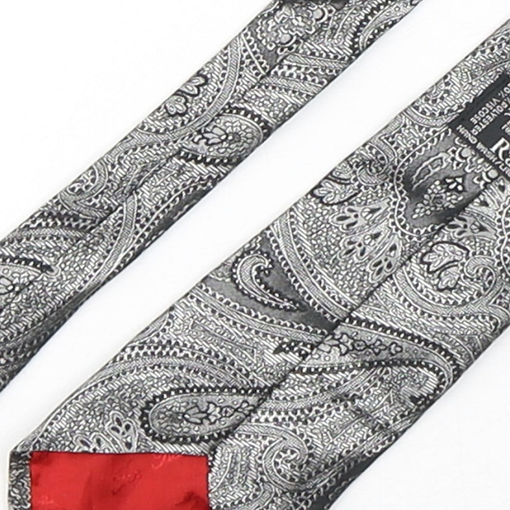 Domino Mens Multicoloured Paisley Polyester Pointed Tie One Size