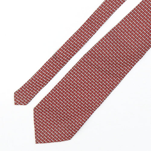 Laine Taylor Mens Multicoloured Geometric Silk Pointed Tie One Size
