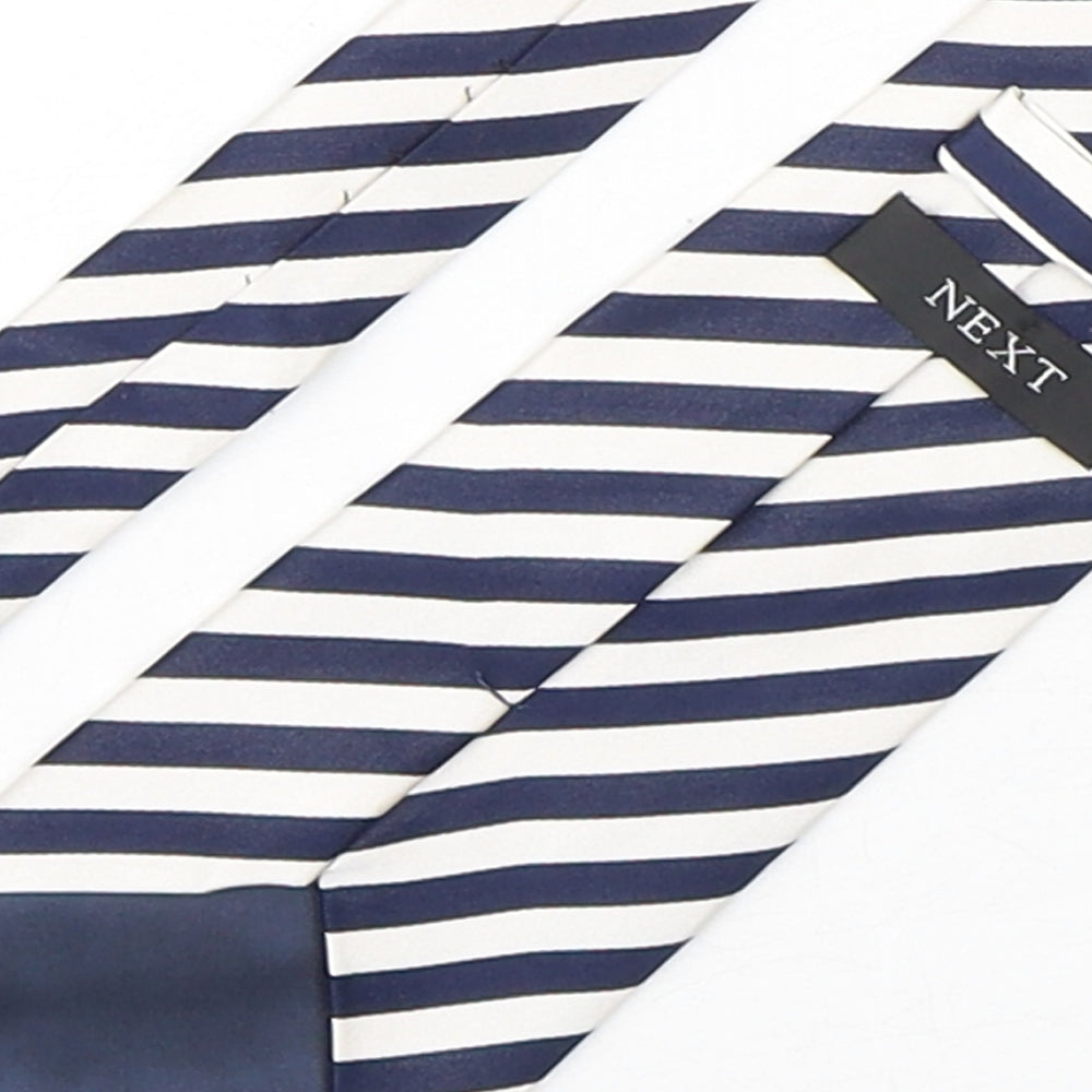 NEXT Mens Multicoloured Striped Silk Pointed Tie One Size