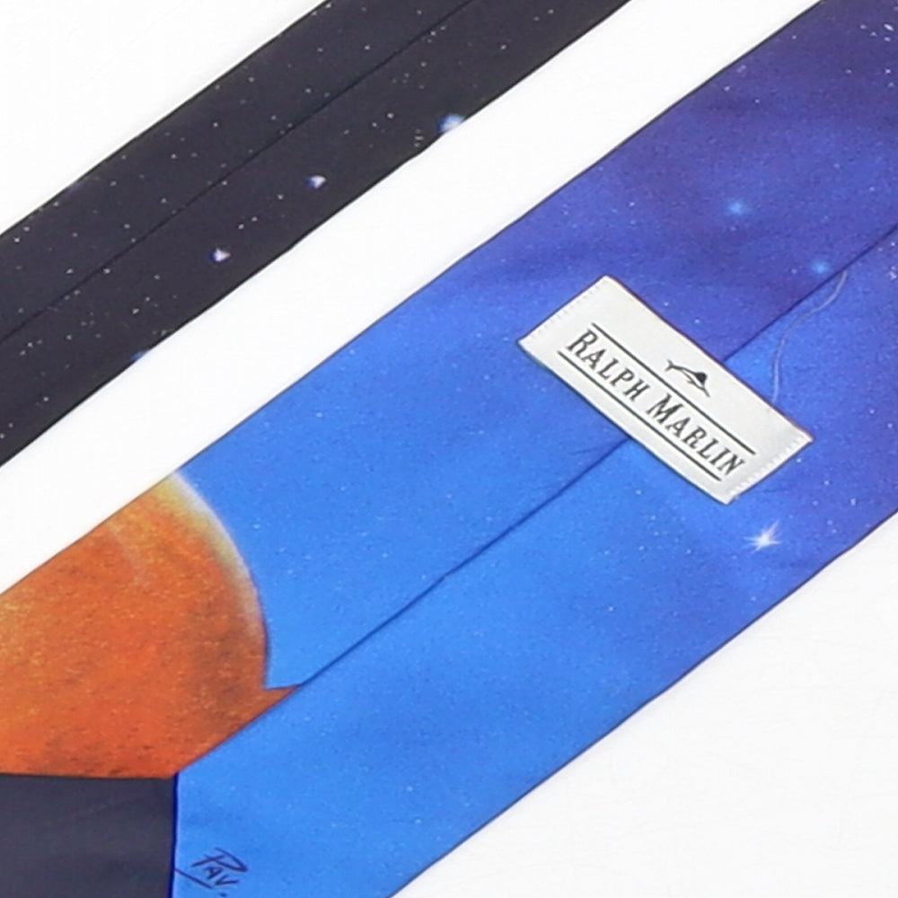 Ralph Marlin Mens Multicoloured Geometric Polyester Pointed Tie One Size - Star Trek
