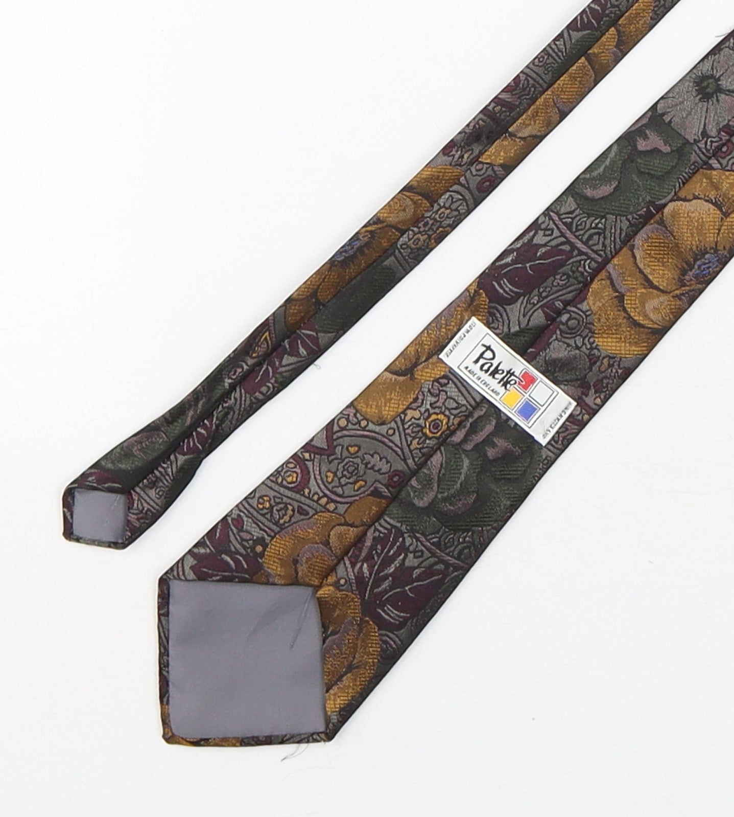 Palette Mens Multicoloured Floral Polyester Pointed Tie One Size