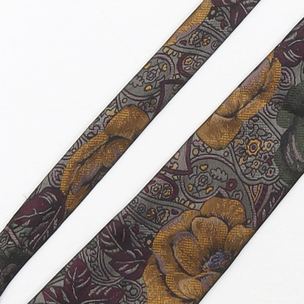 Palette Mens Multicoloured Floral Polyester Pointed Tie One Size