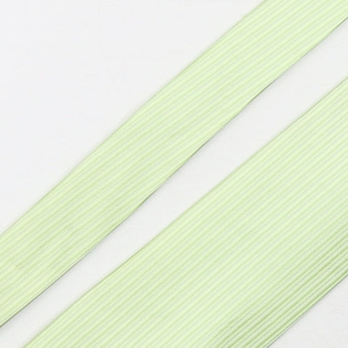 DH & AA Mens Green Striped Polyester Pointed Tie One Size
