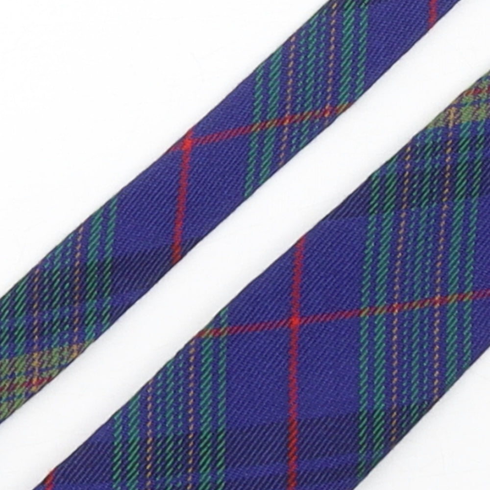 Jenkins Mens Multicoloured Plaids & Checks Wool Pointed Tie One Size - Wales