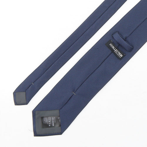 The Collection by Debenhams Mens Blue Grenadine Polyester Pointed Tie One Size
