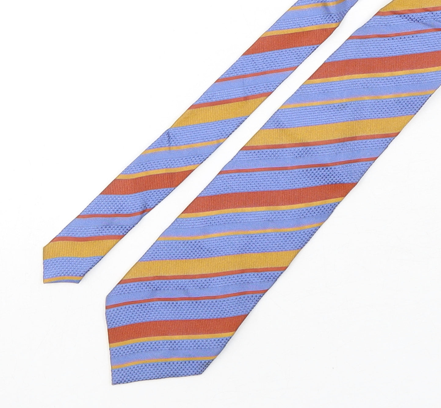 Daniel Hechter Mens Multicoloured Striped Silk Pointed Tie One Size