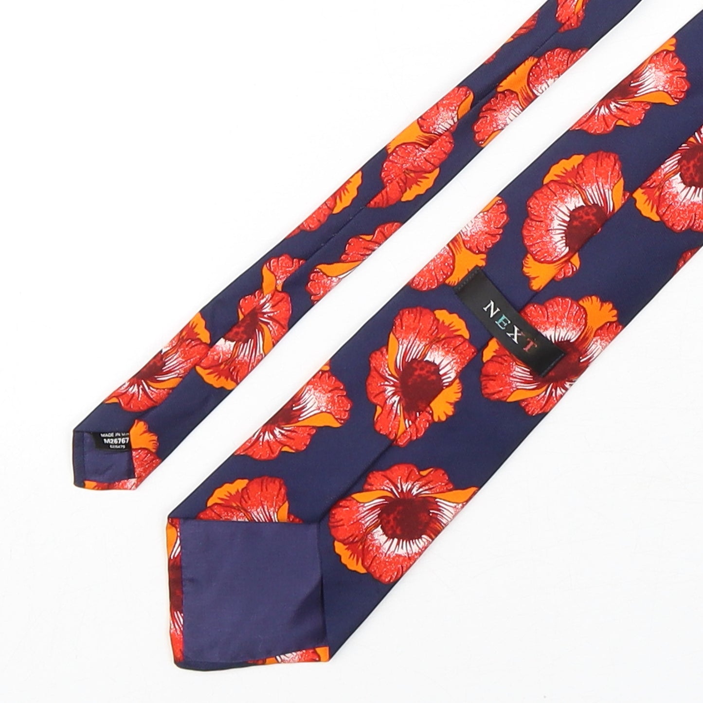 NEXT Mens Multicoloured Floral Silk Pointed Tie One Size