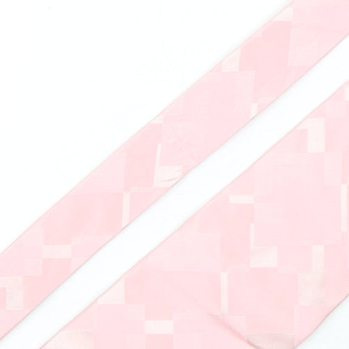 Racing Green  Mens Pink Geometric Silk Pointed Tie One Size