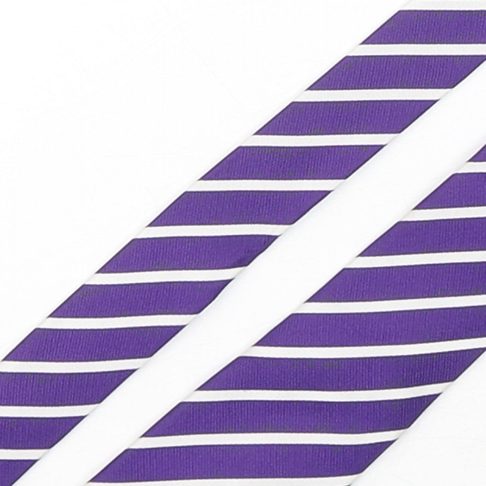 Jeff Banks  Mens Multicoloured Striped Silk Pointed Tie One Size