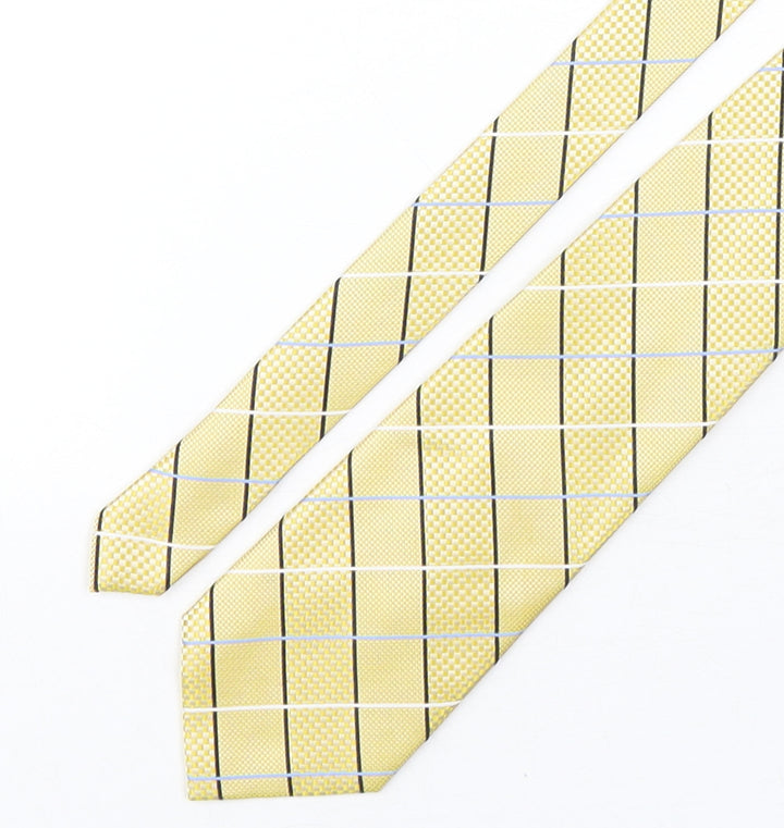 Greenwoods Mens Multicoloured Plaids & Checks Polyester Pointed Tie One Size