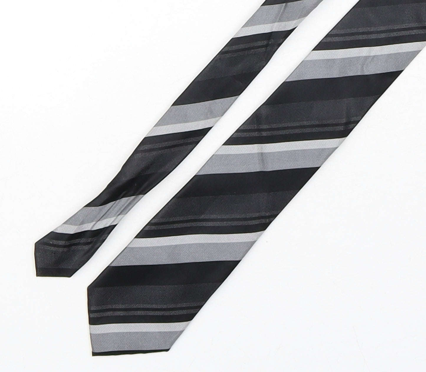 French Connection  Mens Multicoloured Striped Silk Pointed Tie One Size