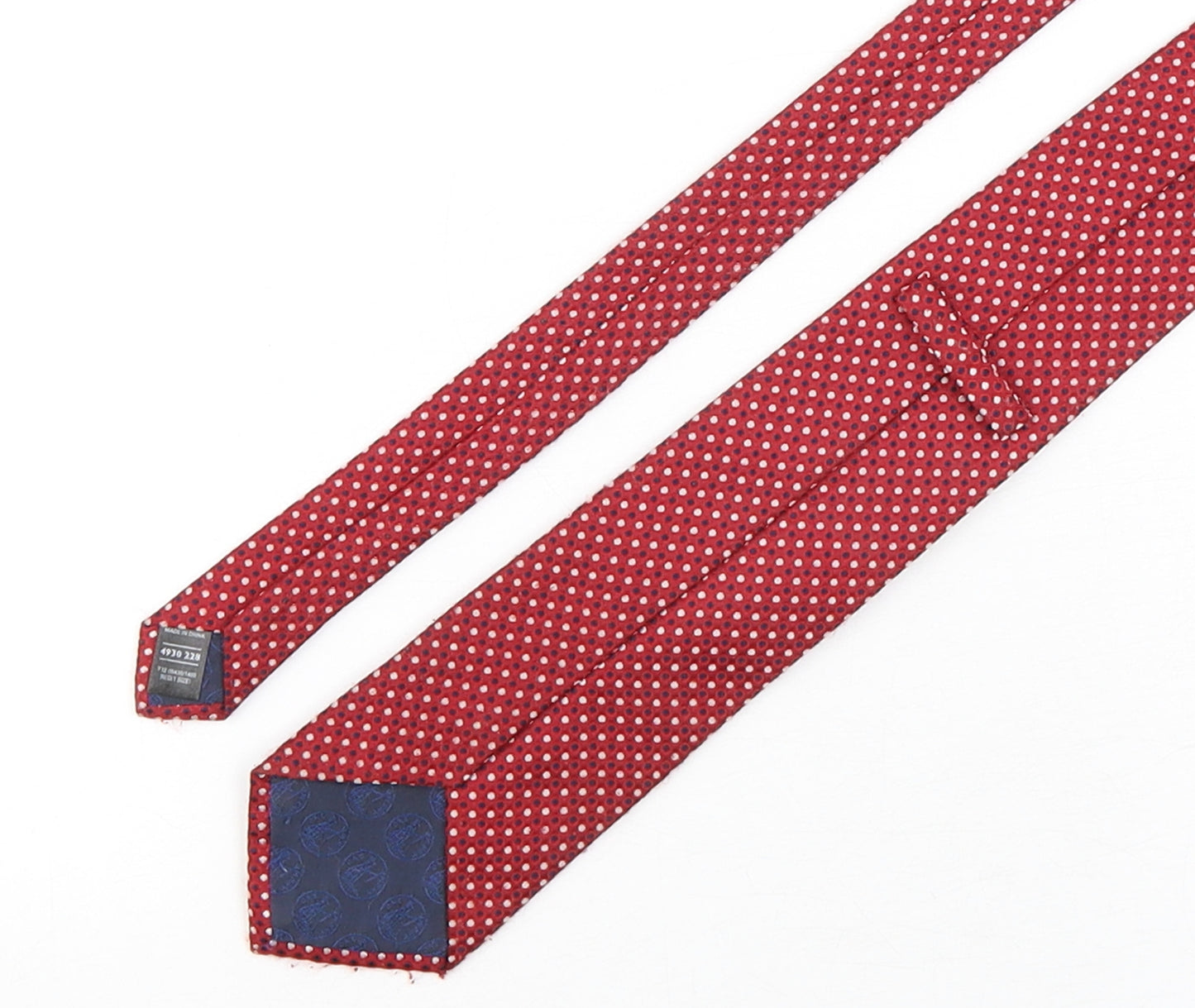 Marks and Spencer Mens Multicoloured Polka Dot Polyester Pointed Tie One Size