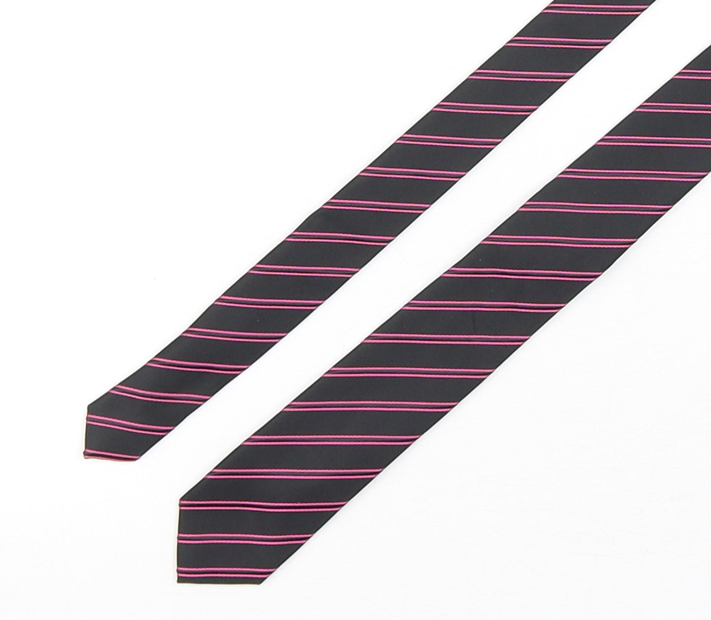 NEXT Mens Multicoloured Striped Polyester Pointed Tie One Size