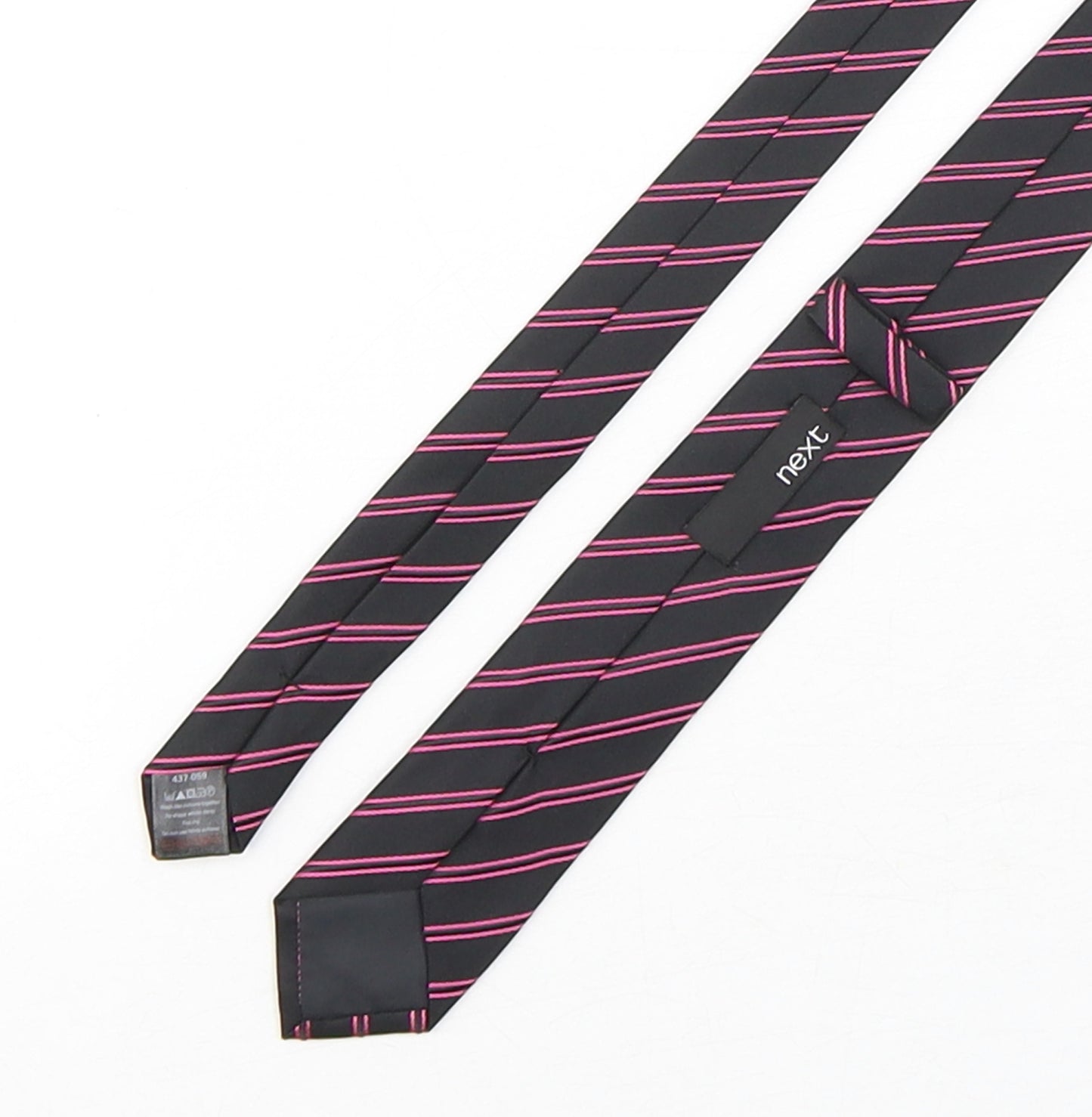 NEXT Mens Multicoloured Striped Polyester Pointed Tie One Size