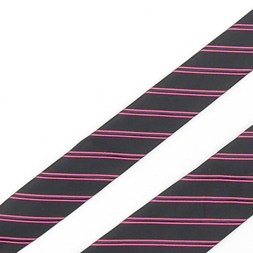 NEXT Mens Multicoloured Striped Polyester Pointed Tie One Size