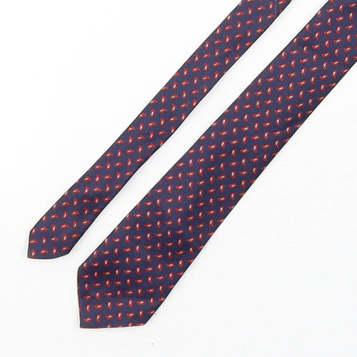 Preworn Mens Multicoloured Paisley Silk Pointed Tie One Size