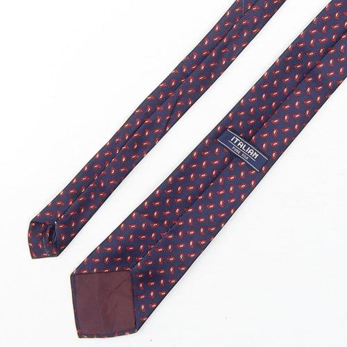 Preworn Mens Multicoloured Paisley Silk Pointed Tie One Size