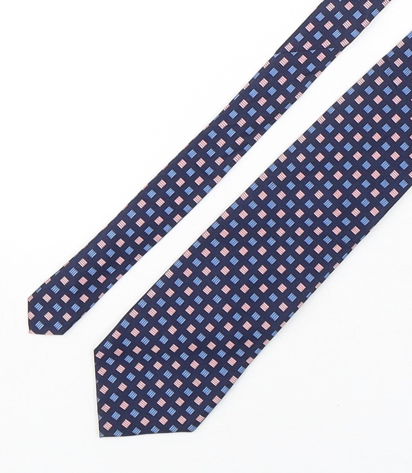Daniel Hechter Mens Multicoloured Plaids & Checks Silk Pointed Tie One Size