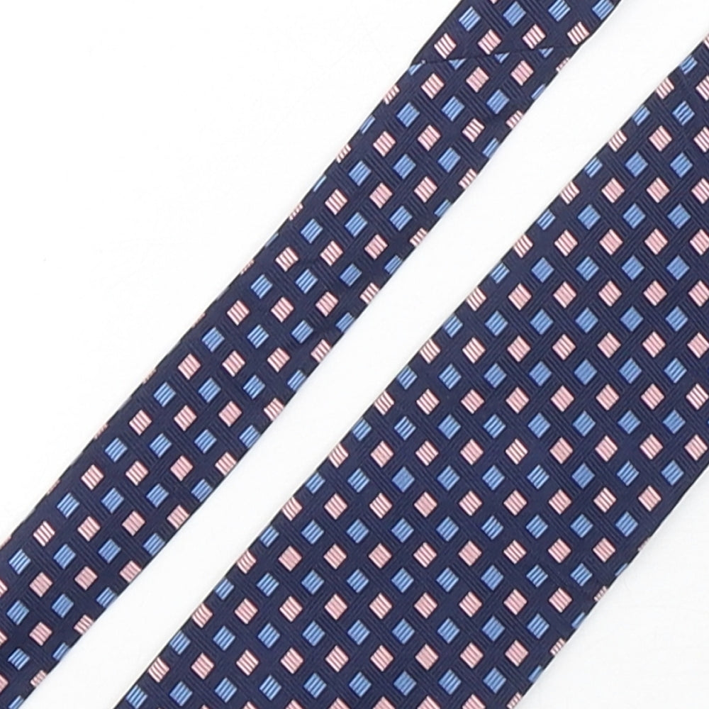 Daniel Hechter Mens Multicoloured Plaids & Checks Silk Pointed Tie One Size