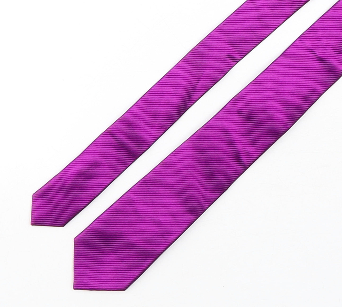 Alexandre Mens Purple  Silk Pointed Tie One Size