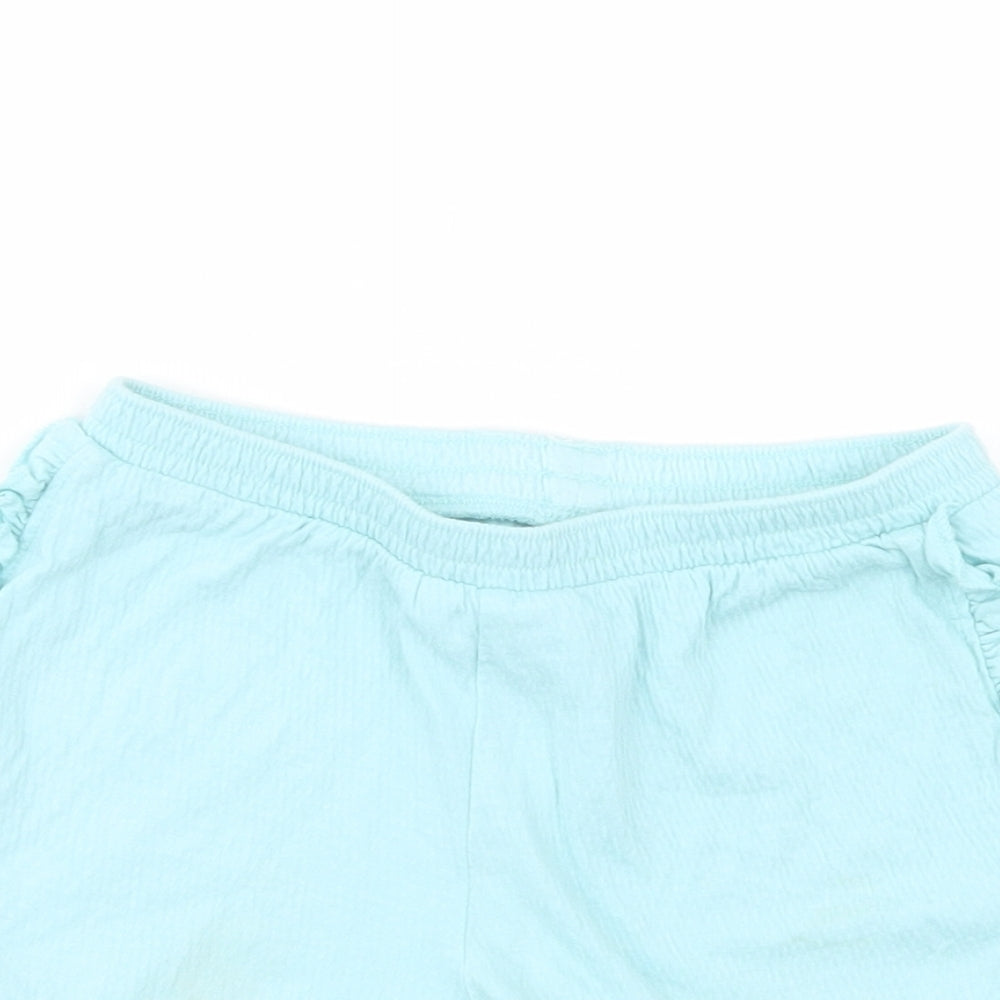 F&F Girls Blue  Cotton Bermuda Shorts Size 3-4 Years  Regular