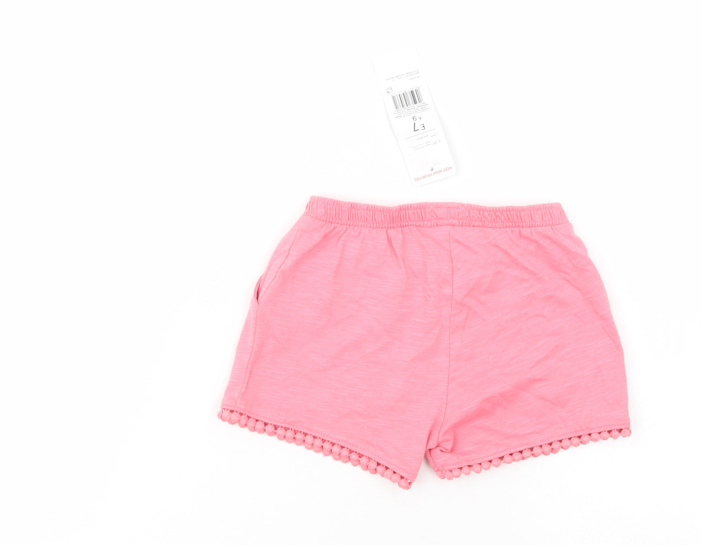 F&F Girls Pink  Cotton Bermuda Shorts Size 2-3 Years  Regular