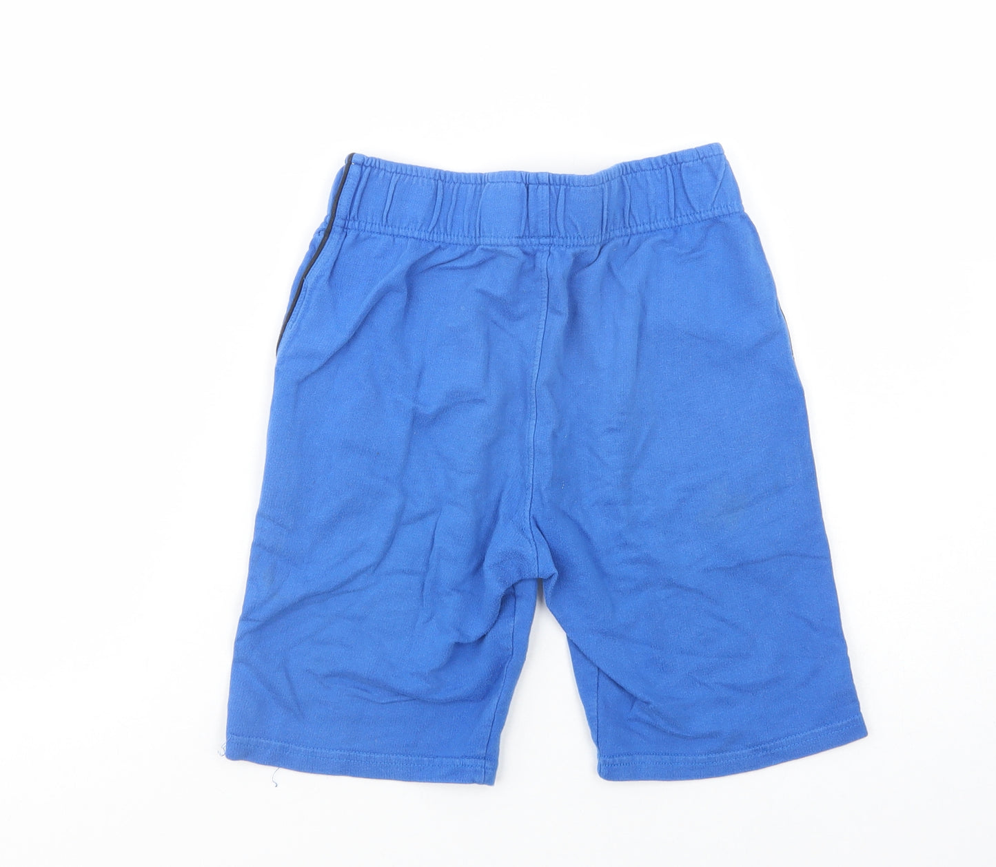 Urban Outlaws Boys Blue  Cotton Sweat Shorts Size 10 Years  Regular Drawstring