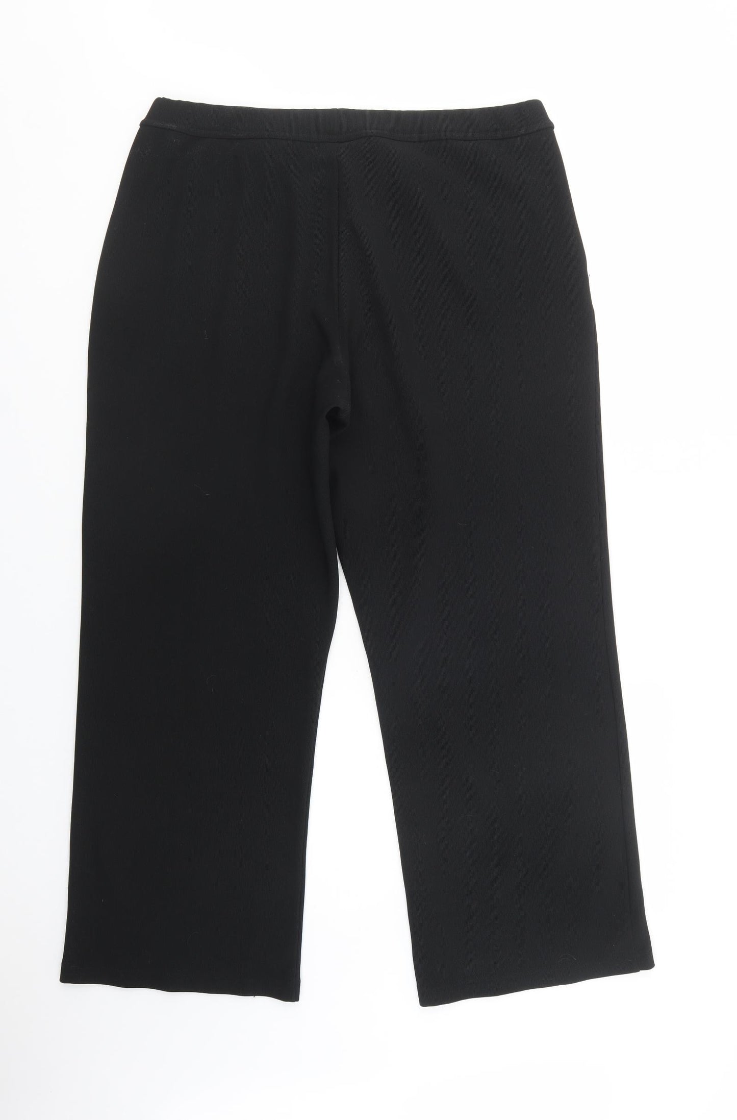 Dunnes Stores Womens Black  Polyester Jogger Trousers Size 20 L29 in Regular