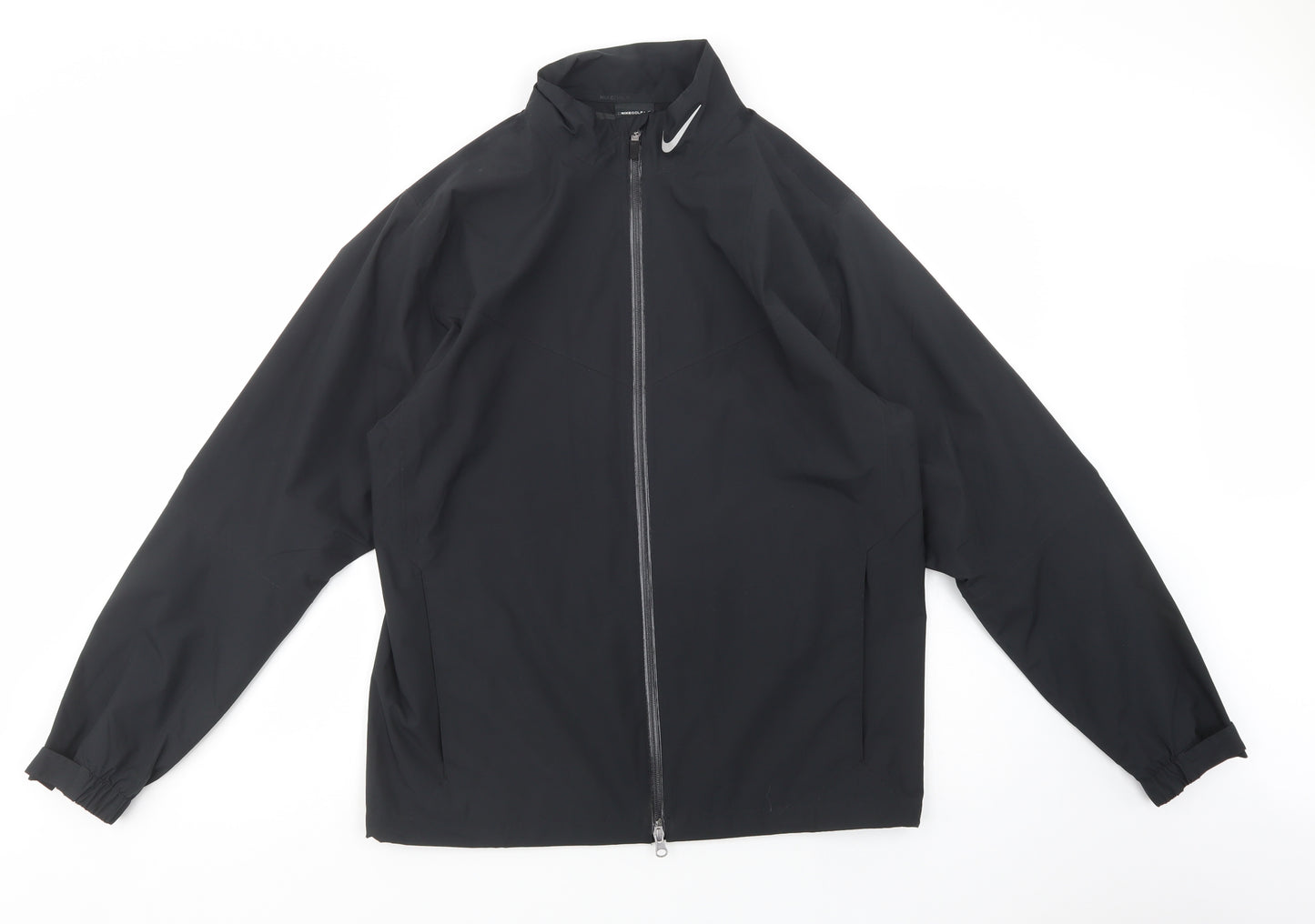 Nike Mens Black   Windbreaker Jacket Size M  Zip