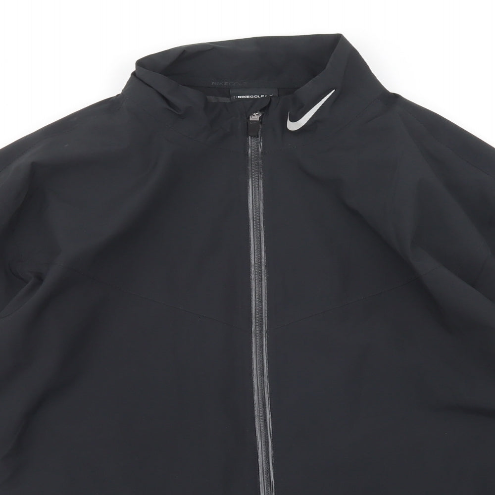 Nike Mens Black   Windbreaker Jacket Size M  Zip
