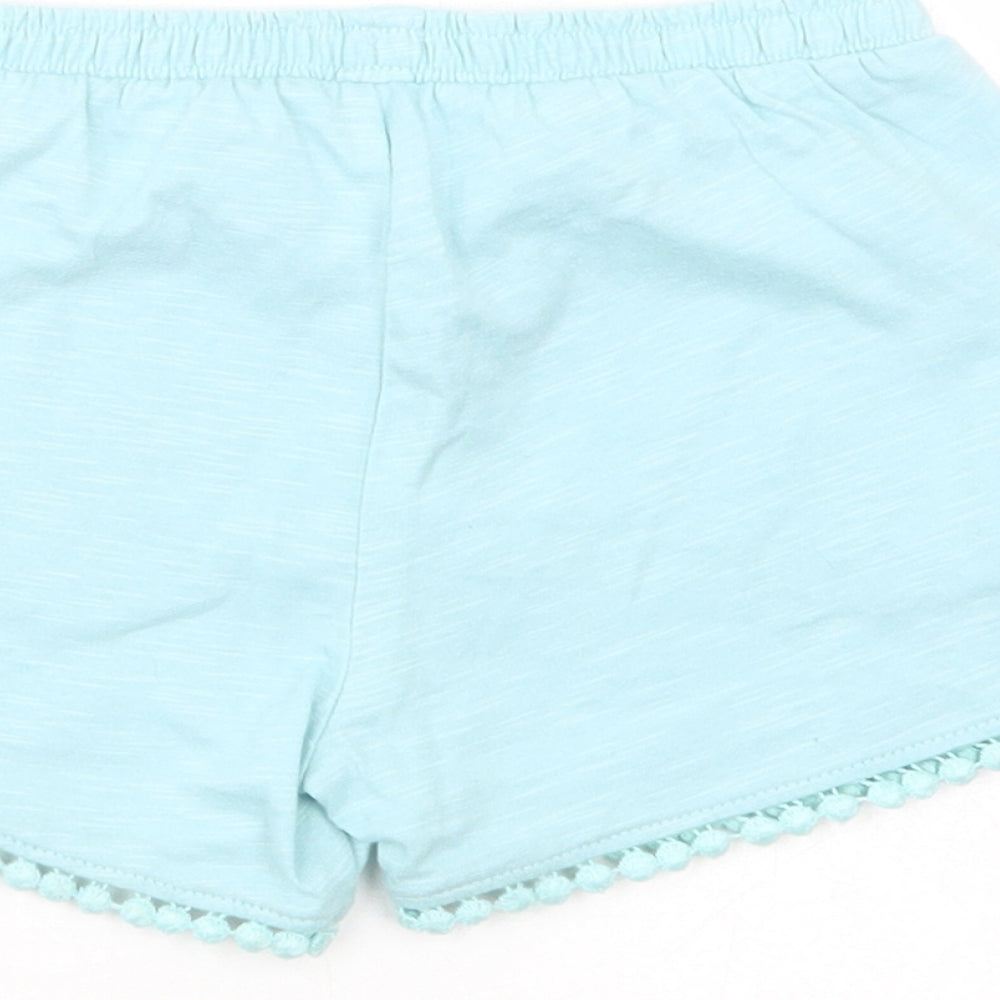 F&F Girls Blue  Cotton Bermuda Shorts Size 2-3 Years  Regular