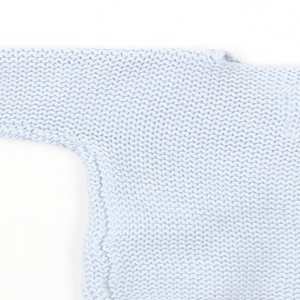 F&F Baby Blue  Cotton Cardigan Jumper Size 0-3 Months  Button