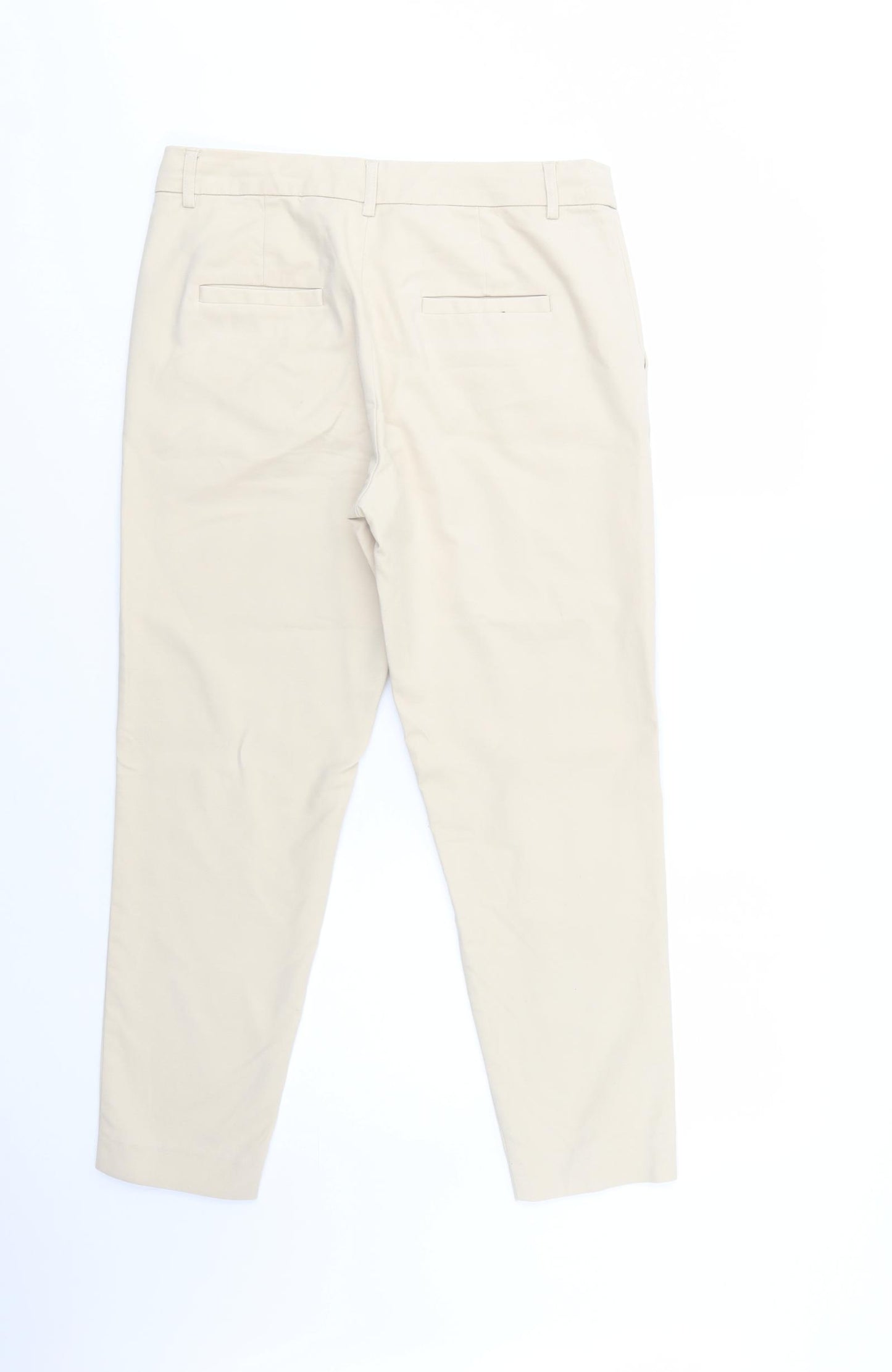 Part Two Womens Beige  Cotton Chino Trousers Size 12 L26 in Regular Button