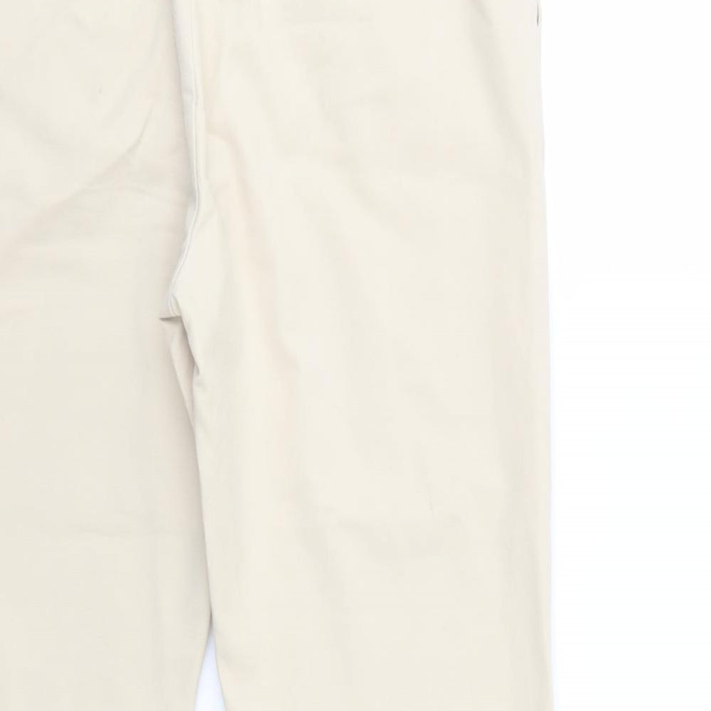 Part Two Womens Beige  Cotton Chino Trousers Size 12 L26 in Regular Button