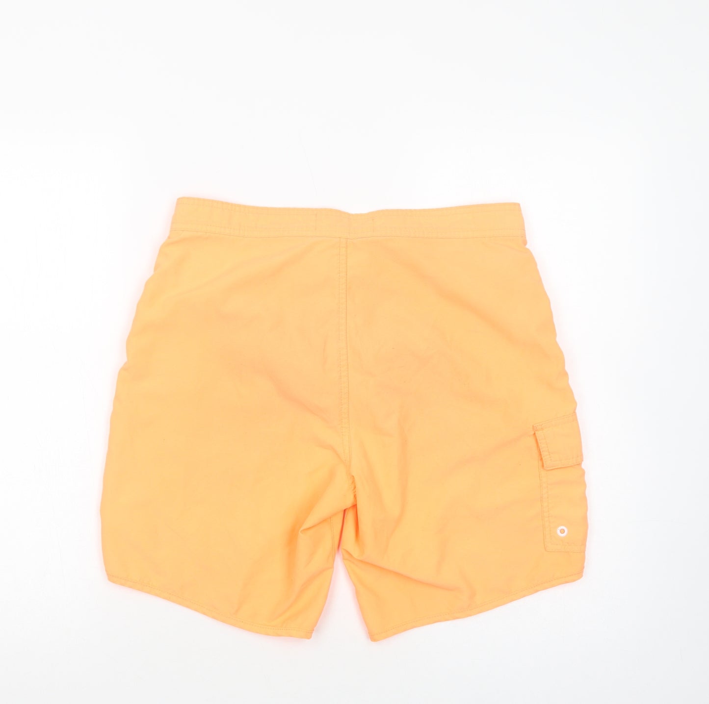 NEXT Mens Orange  Polyester Bermuda Shorts Size S L8 in Regular Drawstring