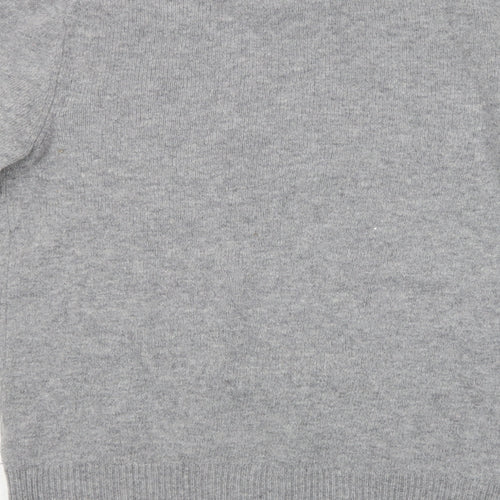 Superdry Mens Grey Crew Neck  Wool Pullover Jumper Size S