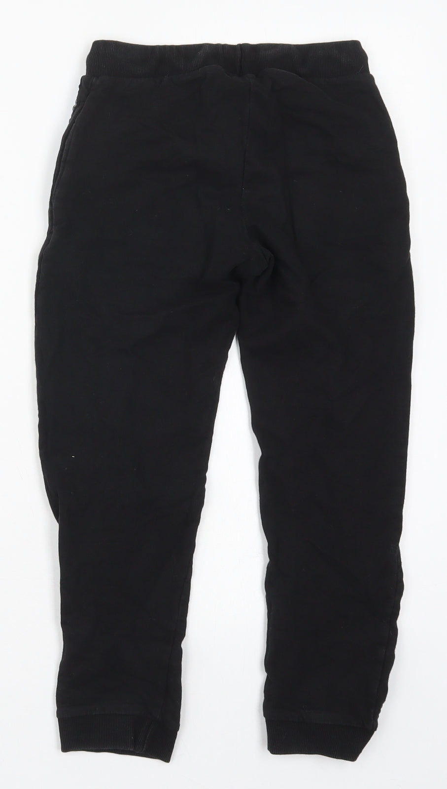 Pep&Co Boys Black  Cotton Sweatpants Trousers Size 8-9 Years  Regular Drawstring - Dan and Tom
