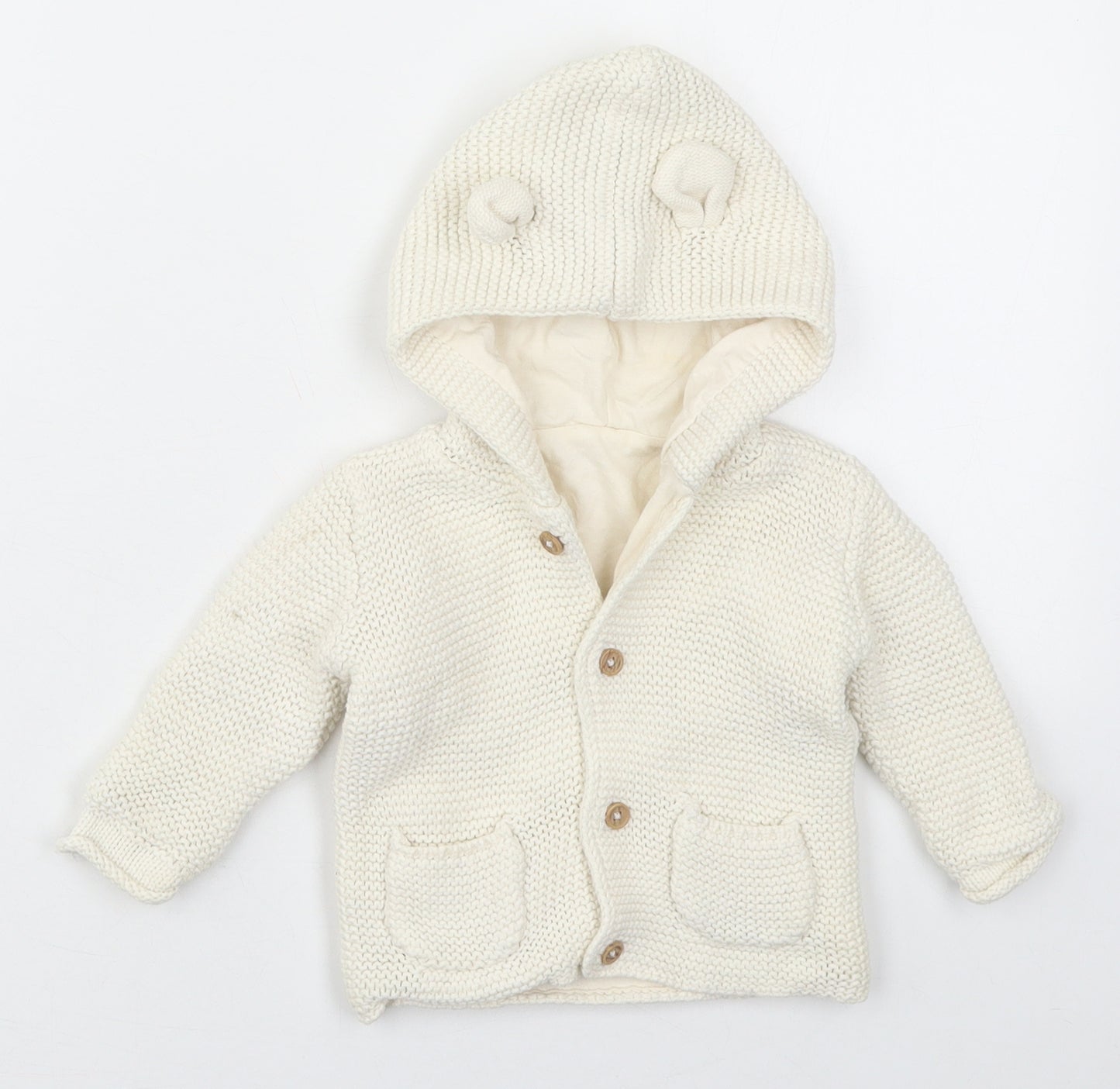 George Baby Ivory   Jacket  Size 0-3 Months   Button