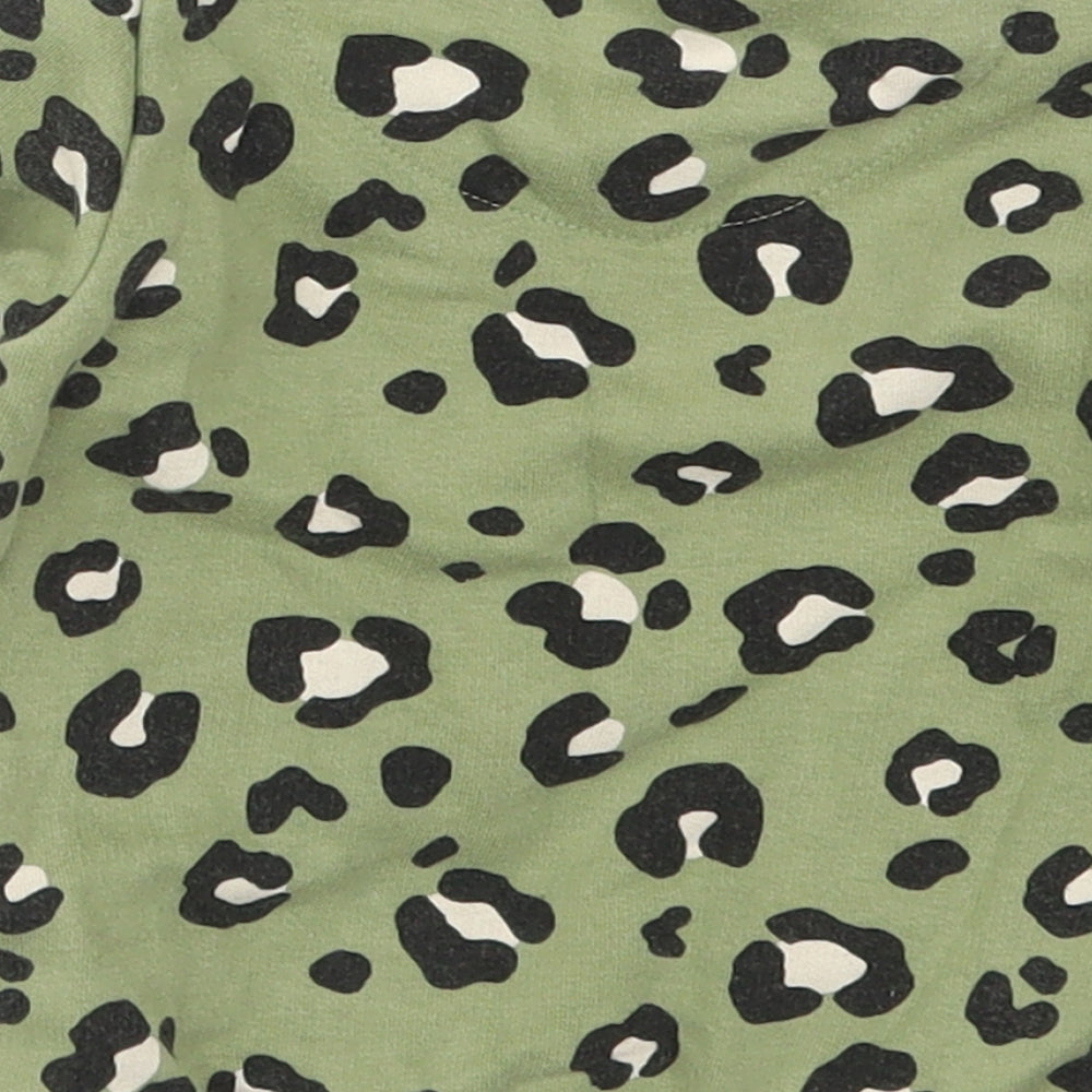 F&F Baby Green Camouflage Cotton Basic T-Shirt Size 12-18 Months Crew Neck Pullover - Cool Kid