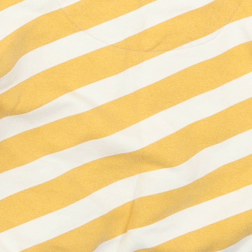 F&F Boys Yellow Striped Cotton Pullover Sweatshirt Size 2-3 Years  Pullover - Smile All Day